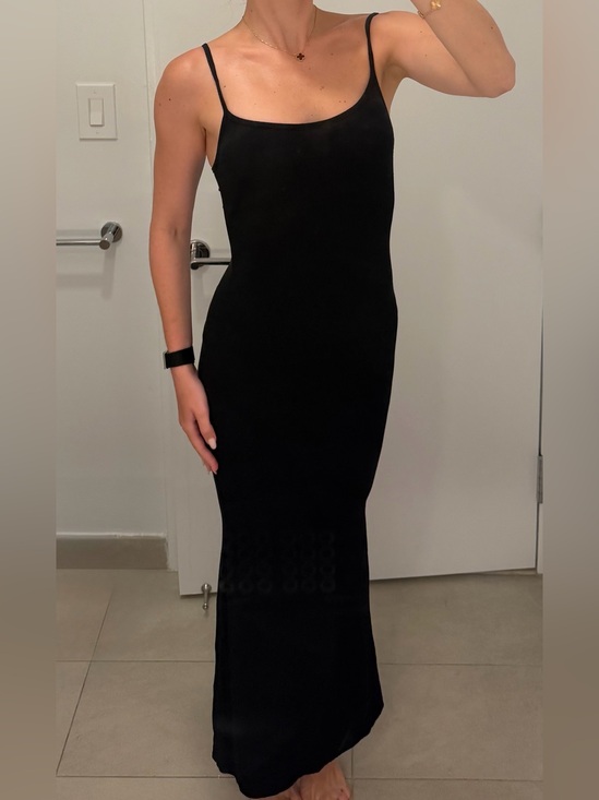 SKIMS Dresses & Skirts - Brand New SKIMS Black Maxi Slip Dress